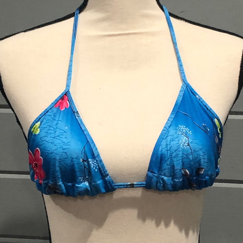 Blue Hawaiian string bikini